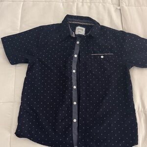 Stylish Navy Button Down Shirt for Kids